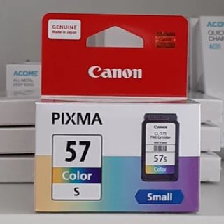 เซ็ตคู่ 2 ชิ้น: คุ้มยิ่งกว่า! ตลับหมึก Canon PG47 ดำ + CL57s(small) สี แท้ 100% สำหรับ PIXMA E410 E470 E480