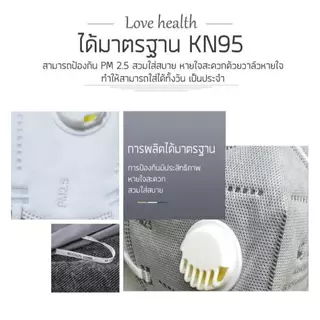 25/50/100 pcs หน้ากากป้องกันฝุ่น หน้ากากอนามัย หน้ากากแมส PM 2.5 KN95 มาตรฐาน N95 หนา 8 ชั้น พร้อมวาล์วหายใจ ช่วยใ