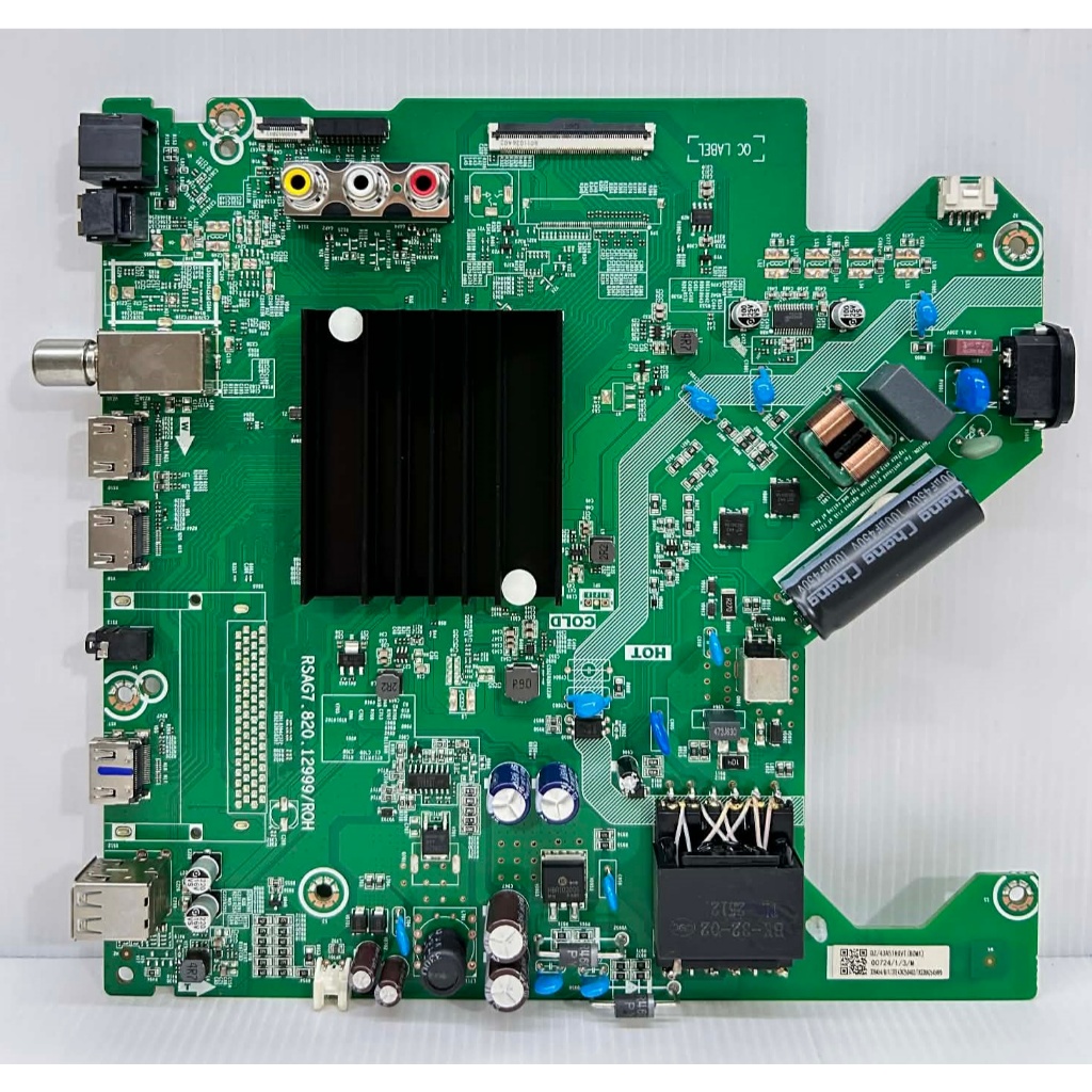 เมนบอร์ด ทีวี Hisense รุ่น 43E6K / 43A6100K พาร์ท RSAG7.820.12999/ROH อะไหล่ของแท้ถอด มือ2 เทสไห้แล้