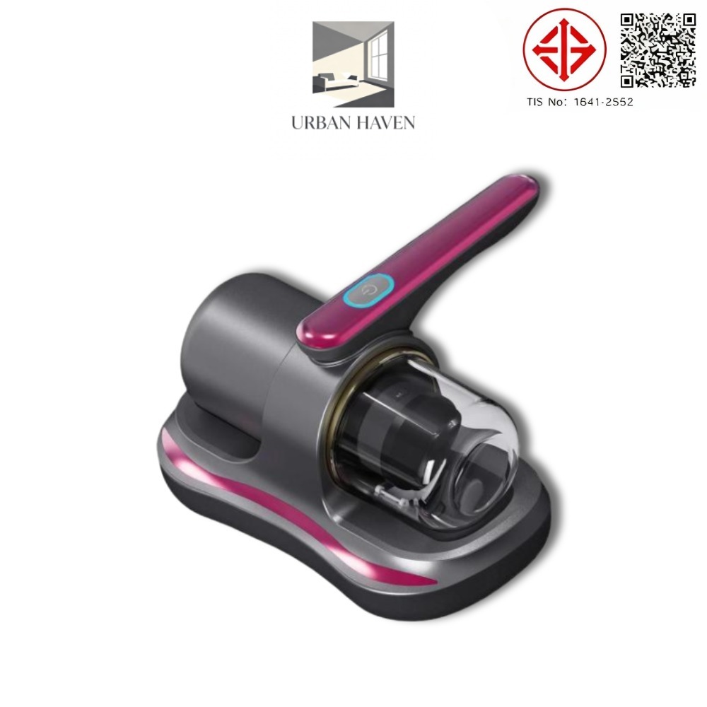 เครื่องดูดไรฝุ่นและฆ่าเชื้อโรคแบบไร้สาย พร้อมแสง UV และแรงดูด 85KPa สำหรับที่นอน โซฟา พรม