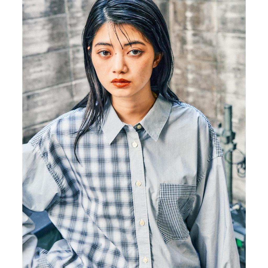niko and ... [MODE NORM CORE] เสื้อเชิ้ต Crazy Patchwork Shirt