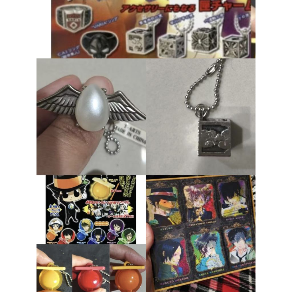ของสะสม ครูพิเศษจอมป่วน รีบอร์น hitman reborn จุกนม มาเร่ Mare Ring จี้กล่องฮิบาริ