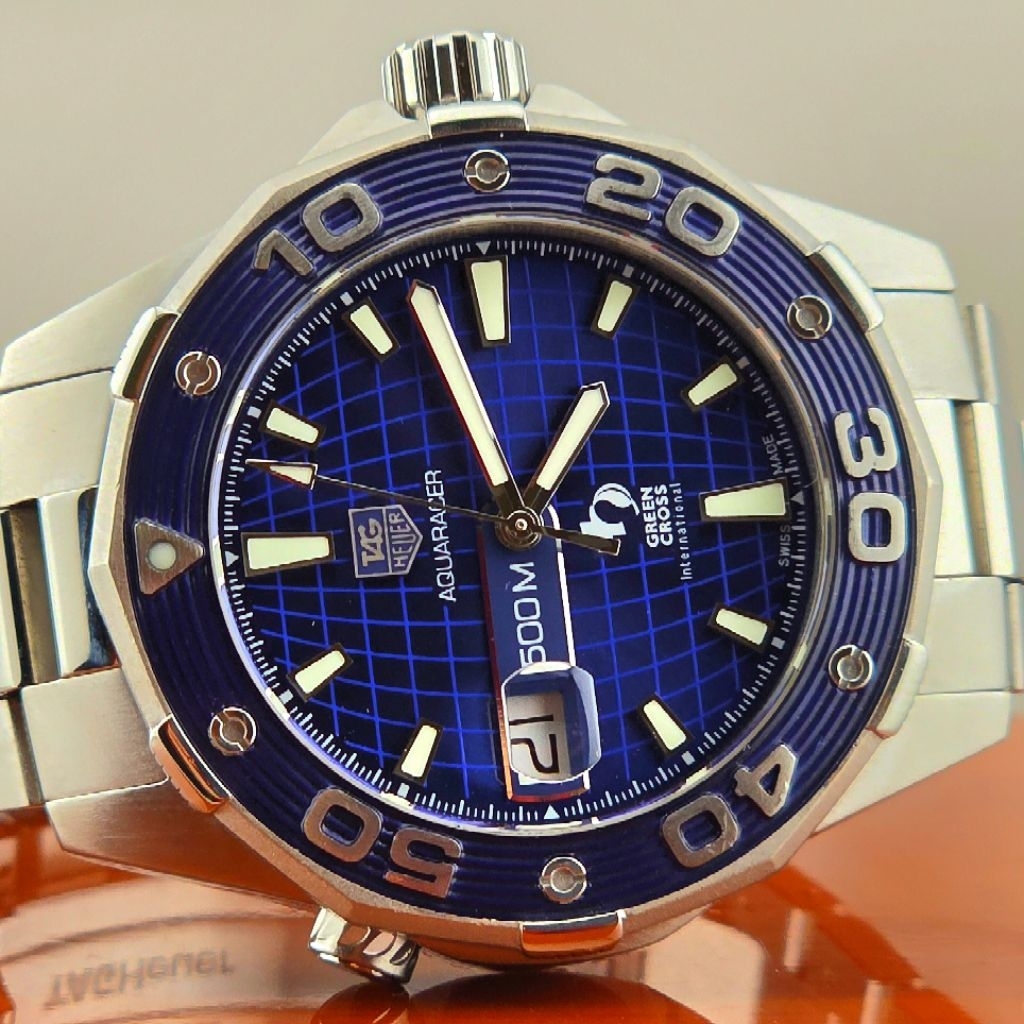 TAG Heuer Aquaracer 500M 43 mm 500M GREEN CROSS Automatic WAJ2116 Limited Ed