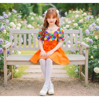 ชุดเช็ตลูกสาว ชุดสงกรานต์ รุ่นเสื้อ+กระโปรงลายดอก/ลายตารางย้อนยุค**ไม่รวมเครื่องประดับ**