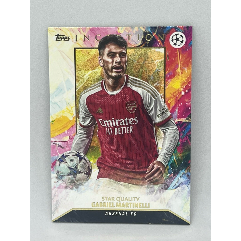 การ์ดฟุตบอล Topps Inception 2023 - 2024 Gabriel Martinelli Base