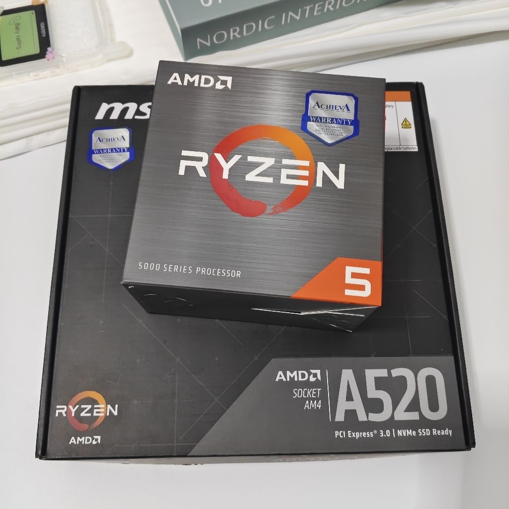 RYZEN 5 5500 + MSI A520M-A PRO [ของใหม่]