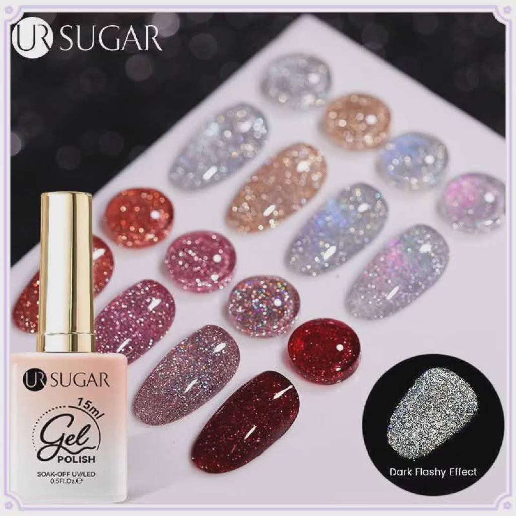 Ur SUGAR ยาทาเล็บเจลสีสันสดใส ติดทนนาน 15ML