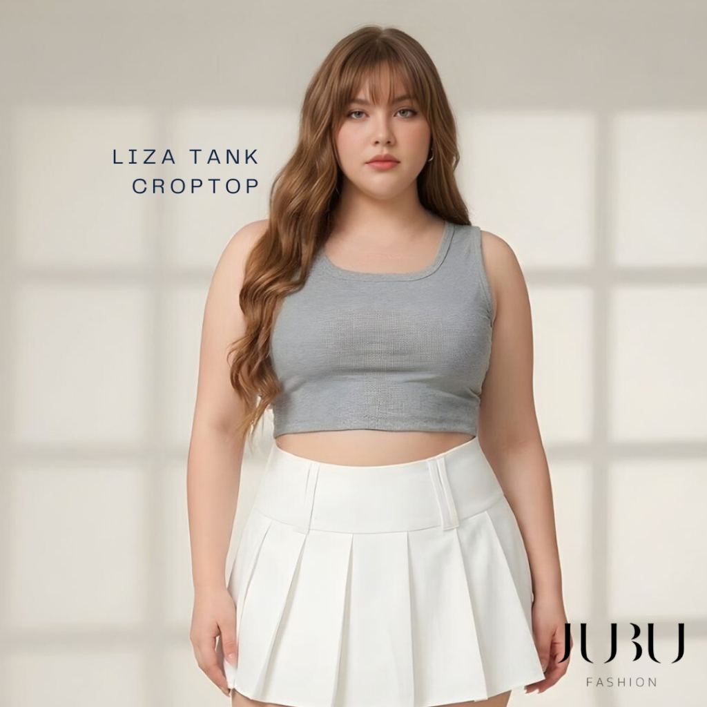 JUBUFASHION เสื้อกล้าม(ไม่มีฟองน้ำ) เสื้อสาวอวบ ผ้าร่อง หน้าอก 34-48 นิ้ว พร้อมส่ง#498