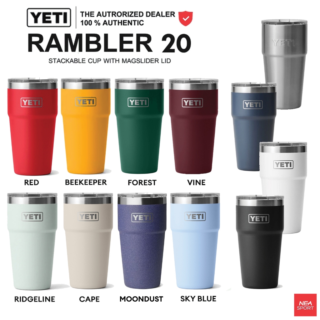 [เอาคุณภาพ เลือกเยติ] YETI RAMBLER 20 OZ STACKABLE CUP WITH MAGSLIDER LID แก้วเก็บความเย็น เยติ ลิขสิทธิ์แท้