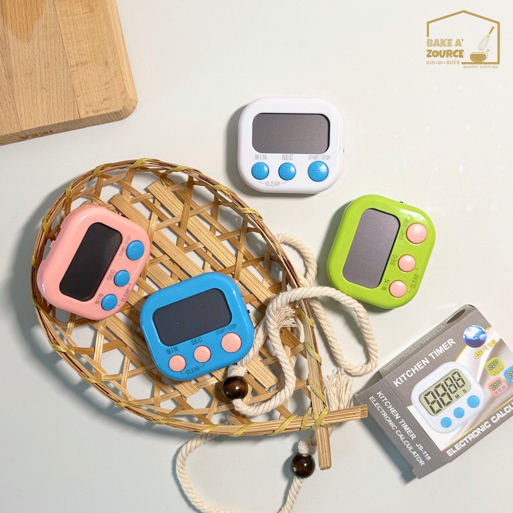 นาฬิกาจับเวลาดิจิทัลสำหรับทำขนม/ทำอาหาร (Digital Kitchen Timer) รุ่นยอดนิยม JS-118