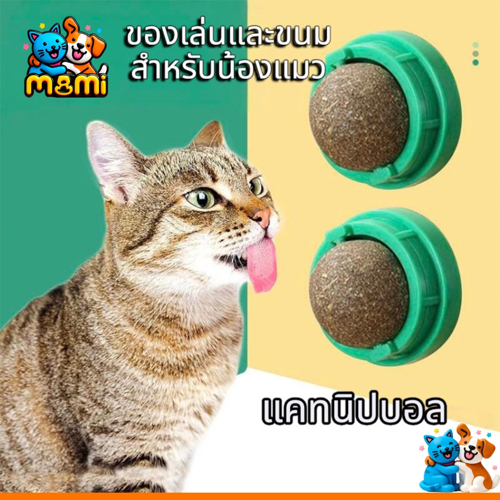 MI กัญชาแมว แคทนิปบอล ติดกำแพง ไม่กลิ้งหาย catnip ball XJ55