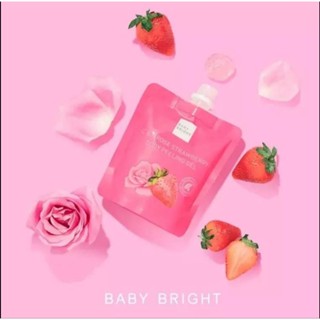เจลระเบิดผิวใส Baby Bright C & E Rose Strawberry Body Peelin…
