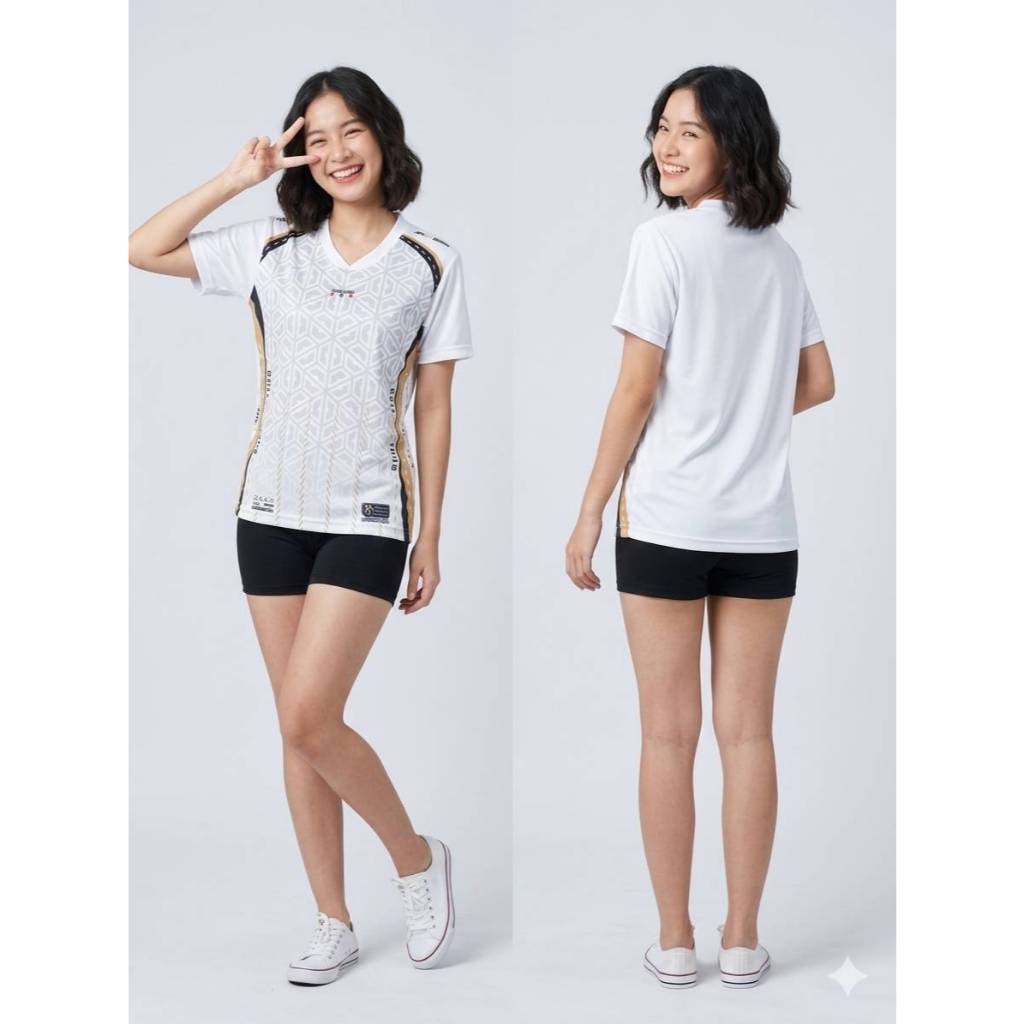 เสื้อกีฬาพิมพ์ลาย ชิ้นหน้า ENG.09 ผ้าไมโคร ใส่ได้ทุกเพศ