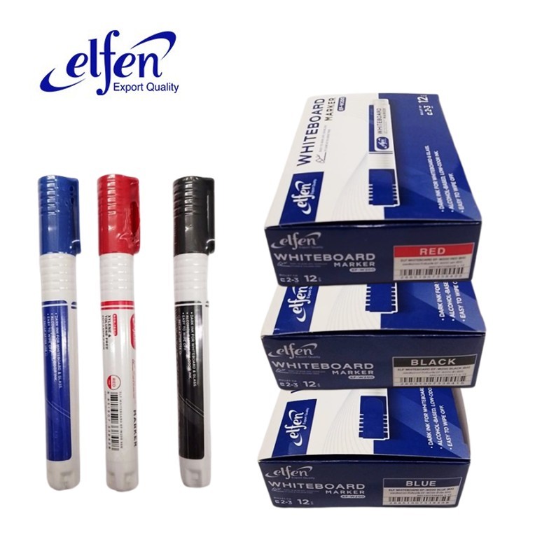 ปากกาไวท์บอร์ด elfen EF-W200 หัวกลม