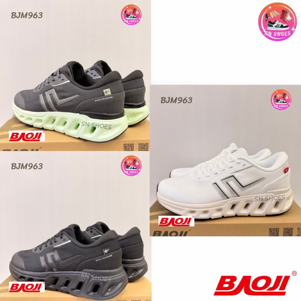 รองเท้าผ้าใบ BAOJI เเท้100% BJM 963 รองเท้าผ้าใบผู้ชาย ไซร้ 41-45