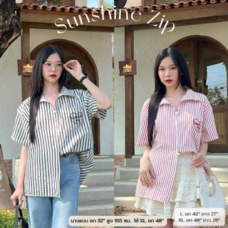 SUNSHINE ZIP เสื้อซิปหัวใจปักหัวใจ by A.M CLUB [เอ.เอ็ม คลับ…