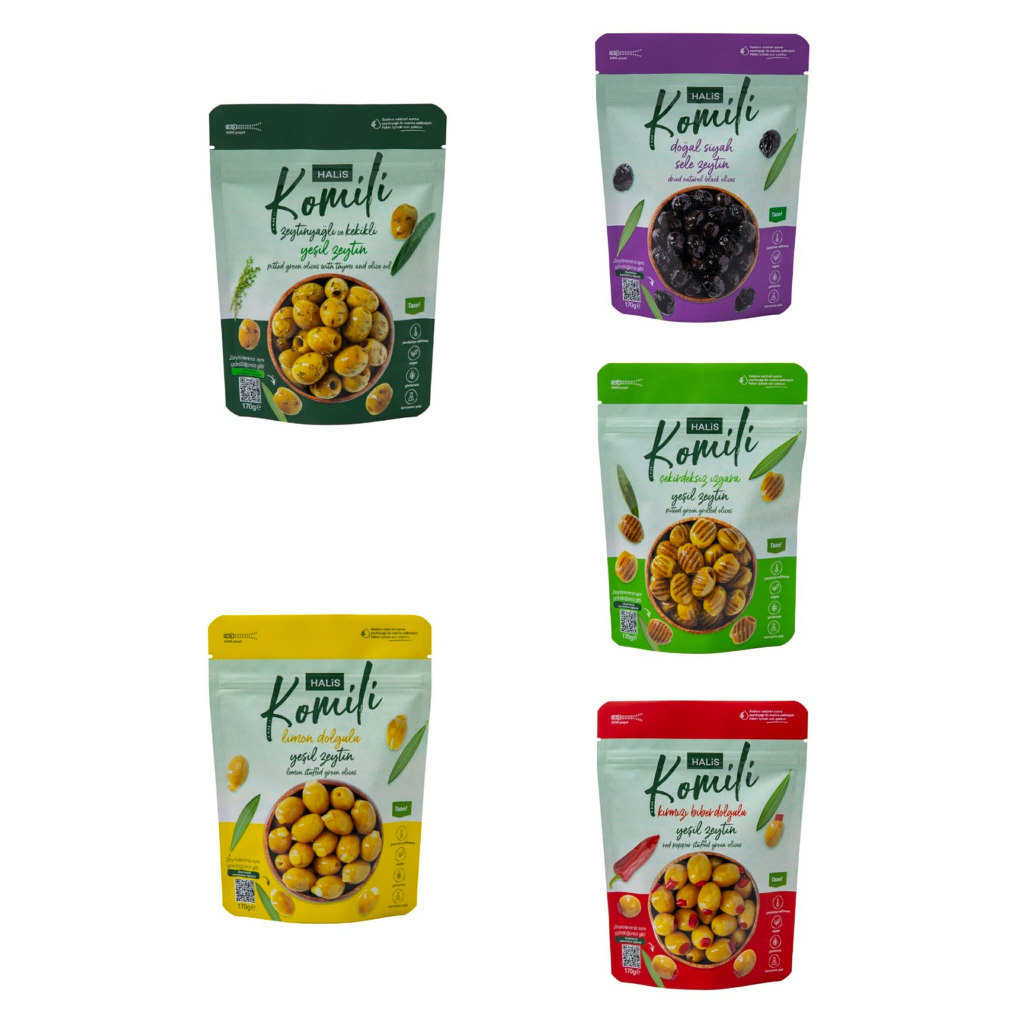 Olives 170g มะกอกเขียวตุรกี ไม่มีเมล็ด Green Olives