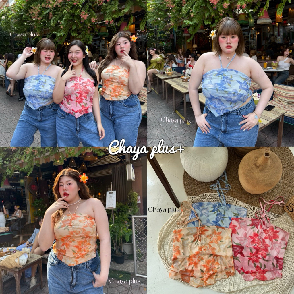 📍ส่งด่วน🛵(CP)เสื้อเกาะอกคล้องคอ งานตรีมทะเลต้องจัดงานน่ารักมากกปังมาก งานกำลังฮิต ใครยังไม่มีต้องจัดแล้วว สาวอวบไซส์ใหญ่