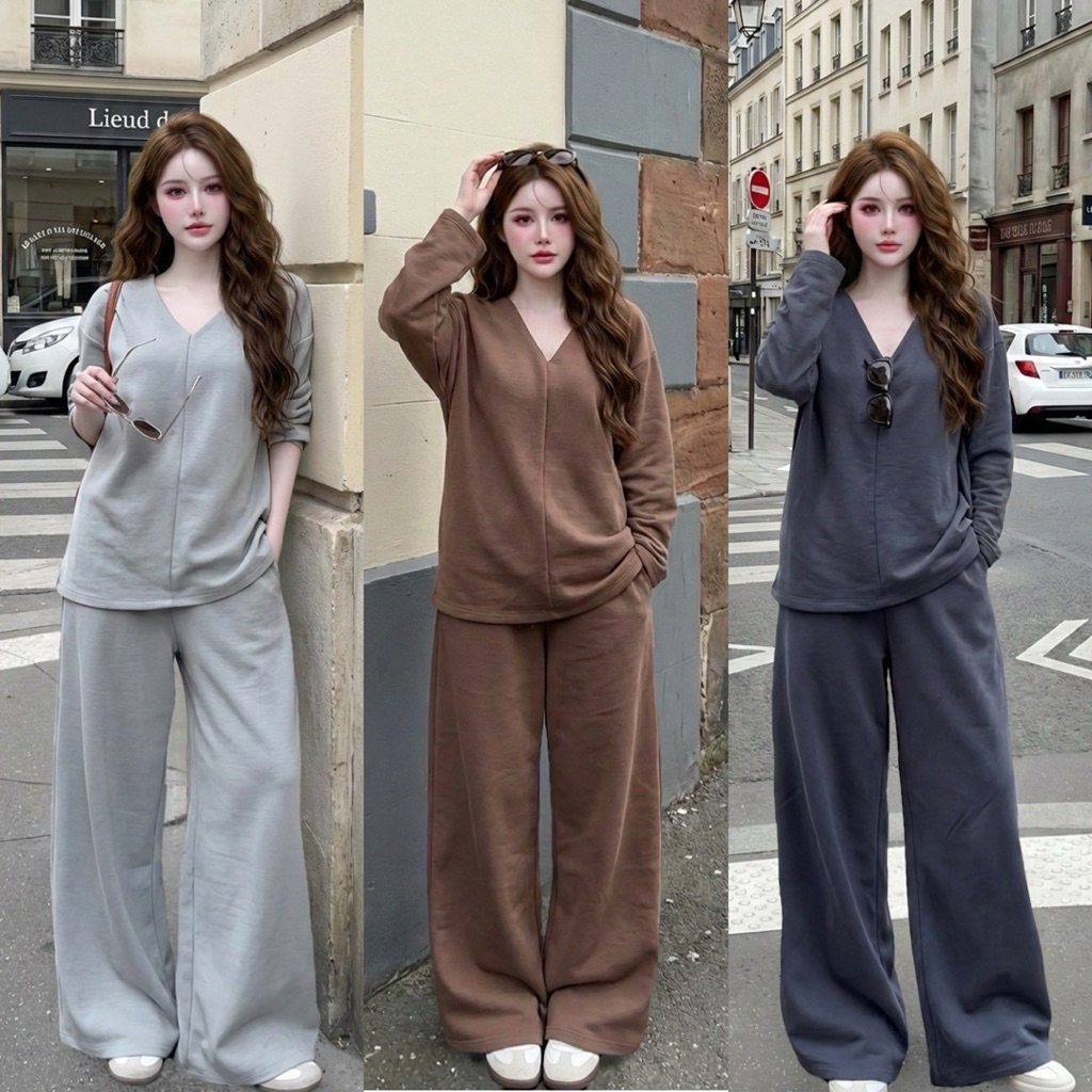 Cloud set ชุดเซ็ทขายาว Airport look