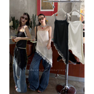 𝗠𝗔𝗥𝗙𝗔 𝗗𝗢𝗧𝗧𝗘𝗗 𝗟𝗔𝗖𝗘 𝗧𝗔𝗡𝗞🍦⚪️⚫️(450฿) onseason ที่สุดของความเรีย…