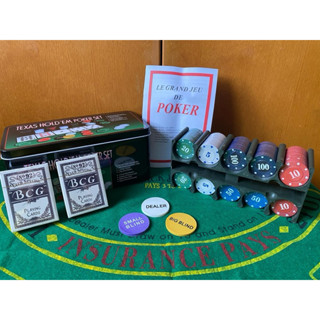 ส่งด่วนจากไทย🇹🇭 ของเล่นในงานปาร์ตี้ 200 ชิป พร้อมผ้าปูและอุป…