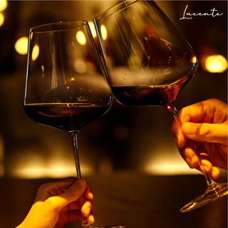 Lucente Assoluto 875ml แก้วไวน์คริสตัล Handmade บางและเบาพิเศษ เพียง 120g แก้วไวน์แดง Grand Bordeaux (Pack of 2 / 4 / 6)