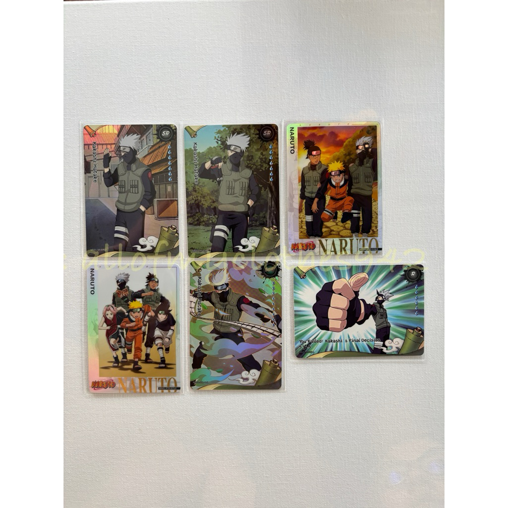 พร้อมส่ง ♣️♦️ set Kakashi Hatake 6 ใบ 🥳🥳🥳