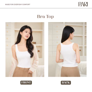 PARI เสื้อกล้ามเสริมบราในตัว Bra Tops รหัส PARI5566 ทรงเว้าหลัง ขนาดฟรีไซซ์ ใส่สบาย ทรงสวย