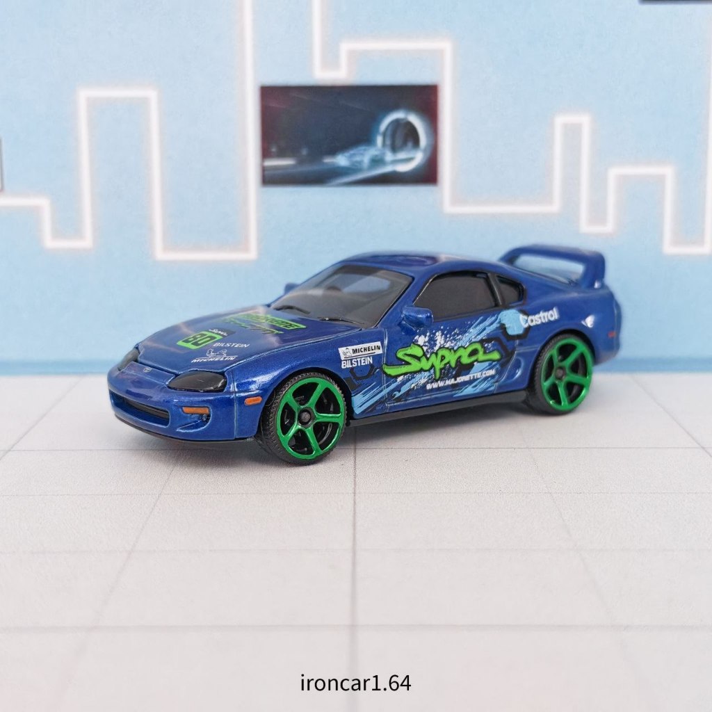 โมเดลรถ majorette TOYOTA Supra JZA80 สีน้ำเงิน