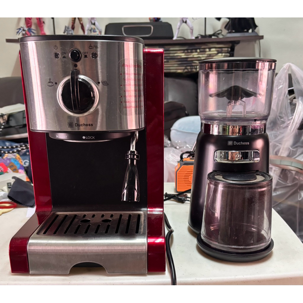 [มือสอง ตามสภาพ] เครื่องชงกาแฟ Duchess CM5000 + เครื่องบดกาแฟ Duchess CG9240