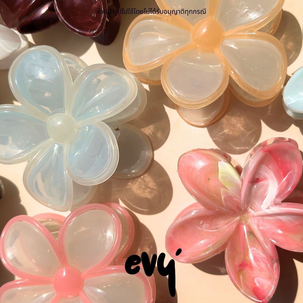 🔥พร้อมส่ง🔥 กิ๊บดอกไม้ ขนาด 8 cm กิ๊บดอกไม้พลาสติก