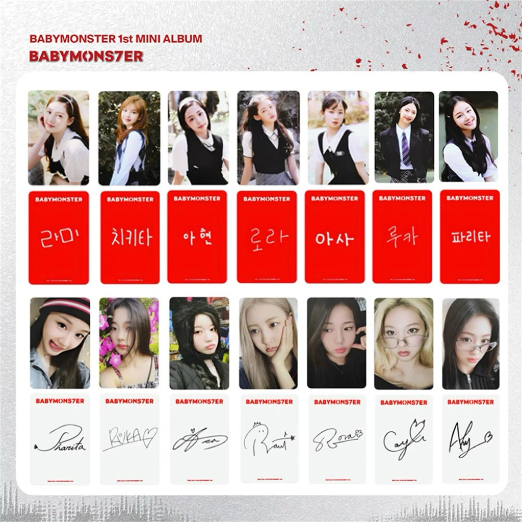 การ์ด BABYMONSTER "BABYMONS7ER" - Official Photocard [YG Tag Album Ver.] (พร้อมส่ง)