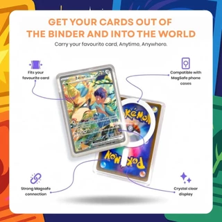 Pokemon TCG Card Protector Magsafe Case Magnetic (แถมฟรีซองใส่การ์ด)