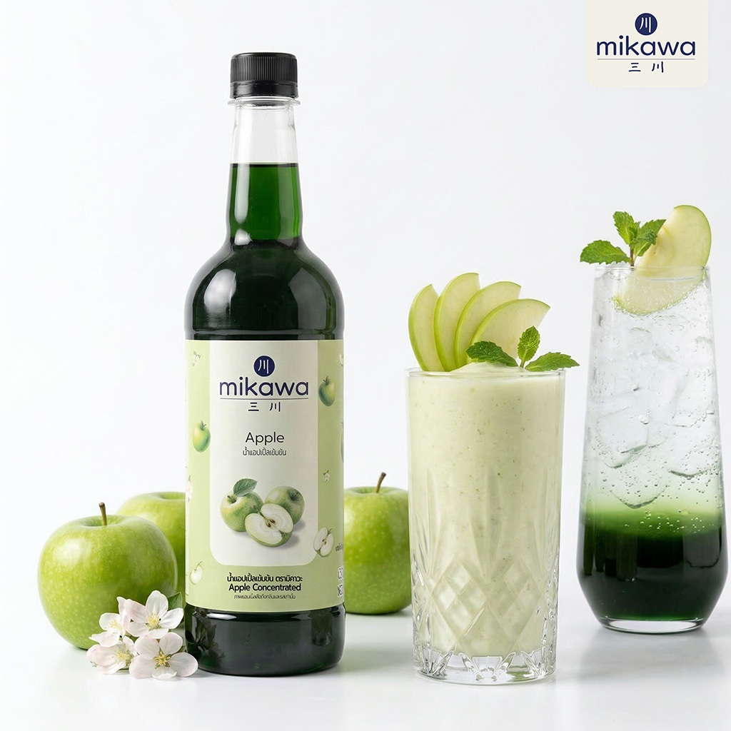 มิคาวะ สควอช แอปเปิ้ล 740 มล. MIKAWA CONCENTRATED APPLE JUICE 740 ML