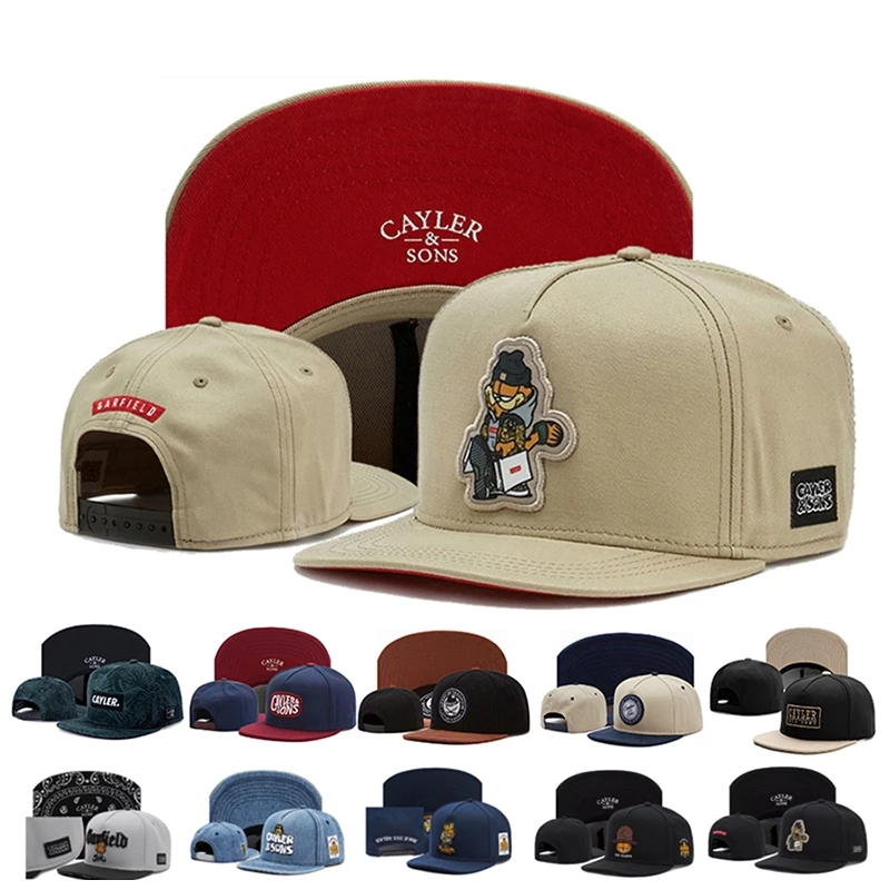หมวกเบสบอล สไตล์ฮิปฮอป ลายการ์ฟิลด์ งานปัก Cayler&Sons ปรับขนาดได้ เหมาะสำหรับผู้ใหญ่ ชาย หญิง เหมาะสำหรับ 4 ฤดูกาล