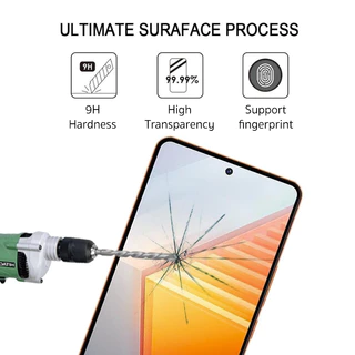 ฟิล์มกระจก Honor 600Pro , 600Lite , 600 , 400Lite , 400 แบบใสเต็มจอมีขอบดำ สแกนนิ้วได้ 100% แถมฟรีฟิล์มรอบเครื่อง