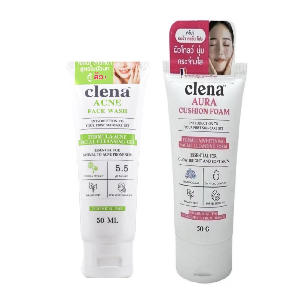 Clena acne face wash คลีน่า แอดเน่ เฟซ วอซ  50ml