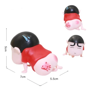 EMO Crayon Shin chan กล่องตาบอดทําด้วยมือน่ารักตกแต่งบ้านของเล่นอินเทรนด์เล่นตุ๊กตาของขวัญ
