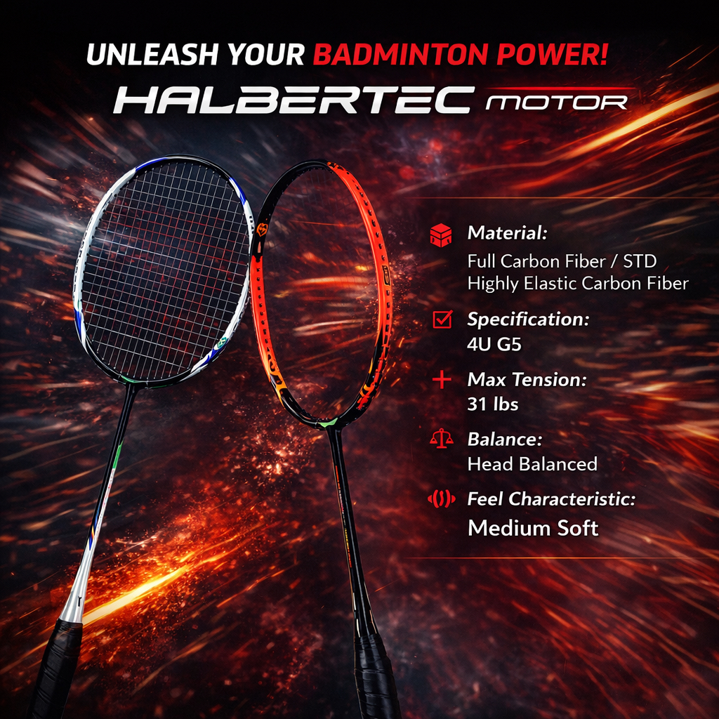 Li-Ning Halbertec Motor 4U G5 ไม้รหัสยาว พร้อมส่งในไทย (ของแท้ 100%)