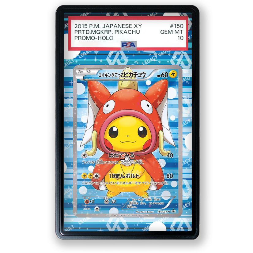 Pretend Magikarp Pikachu #150/XY-P (Poncho Pikachu Magikarp) (-) - Promo Extended Art For PSA