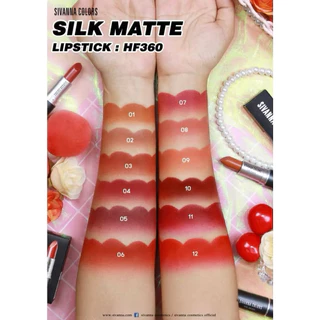 HF360 ลิปสติก ซีเวนน่า คัลเลอร์ส ซิล แมทท์ ลิป SIVANNA COLORS Silk Matte Lip ขนาด 3 กรัม