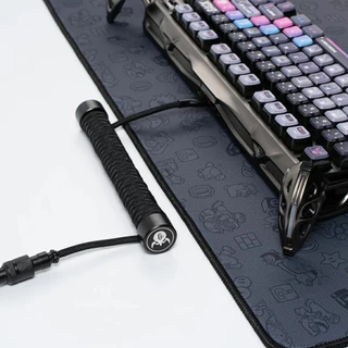 GravaStar Coiled Aviator USB-A to USB-C Cable สายเคเบิลสำหรับเชื่อมต่อและชาร์จคีย์บอร์ด