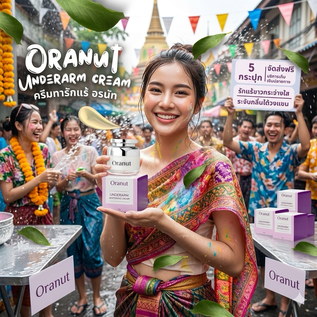 ครีมรักแร้อรนัท 5 กระปุก