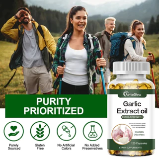 8.8 โปรเด็ด Garlic Extract Oil 5000mg – 120 แคปซูล | กระเทียมสกัดเข้มข้น สูตร Super Oil | บำรุงหัวใจ ลดคอเลสเตอรอล