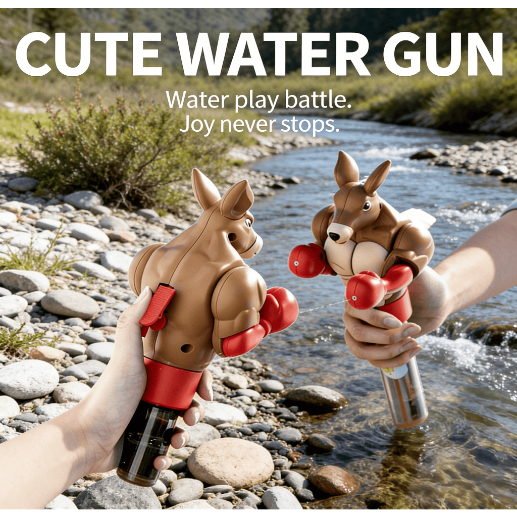 Songkran Festival Hot Sale Cute Kangaroo Boxing Water Gun Kids Summer Toy