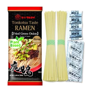 Marutai Tonkotsu Ramen Fried Green Onion PlantBased 2 ที่ มารุไตราเม็ง (ราเม็ง 1 ซองกินได้ 2 มื้อ)