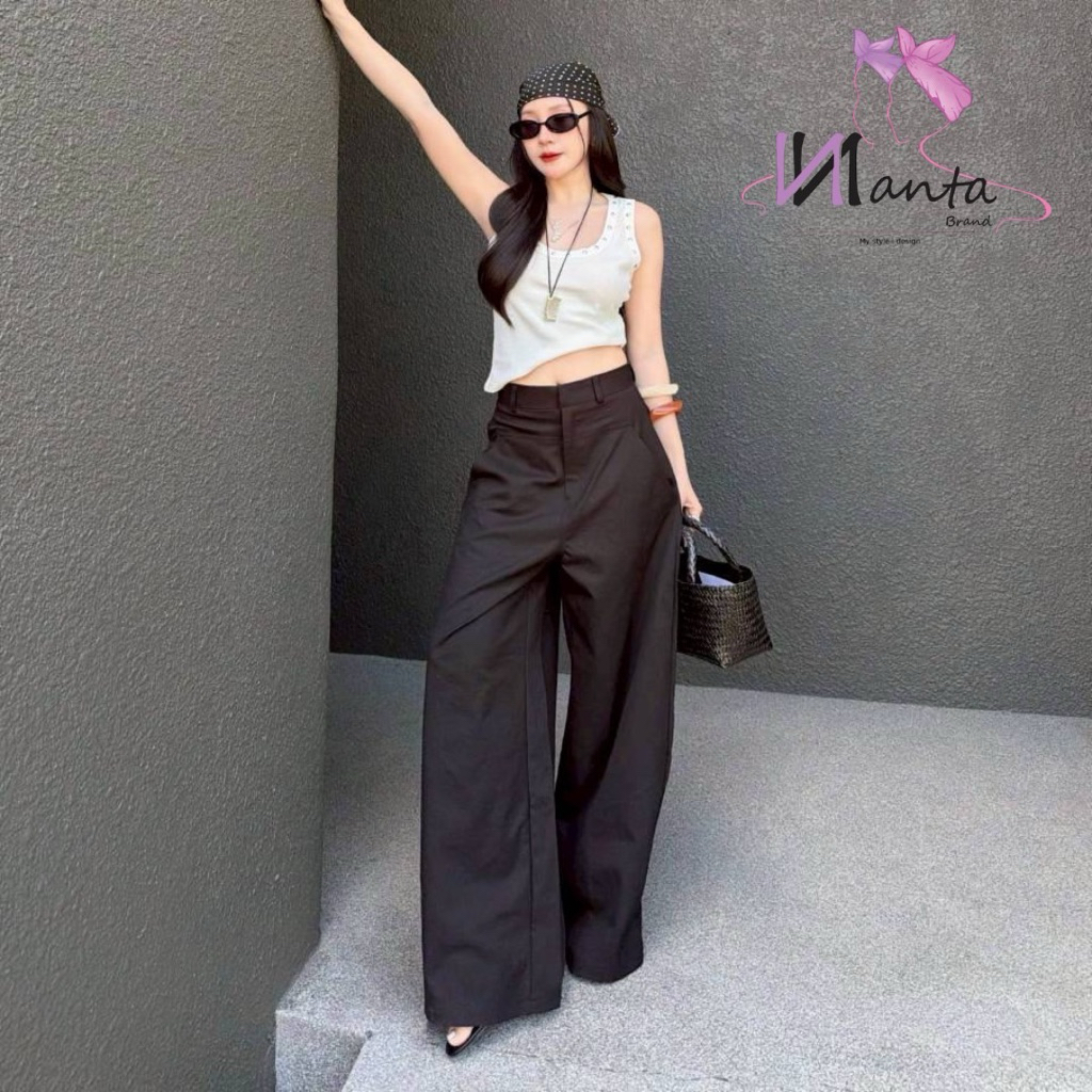 Nanta.brand กางเกงบาเรลกระเป๋าหน้า