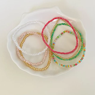 coocoabutter - กำไลข้อมือ กำไลลูกปัดยางยืดมินิมอล น่ารักใส่ได้ทุกวัน แฮนด์เมด