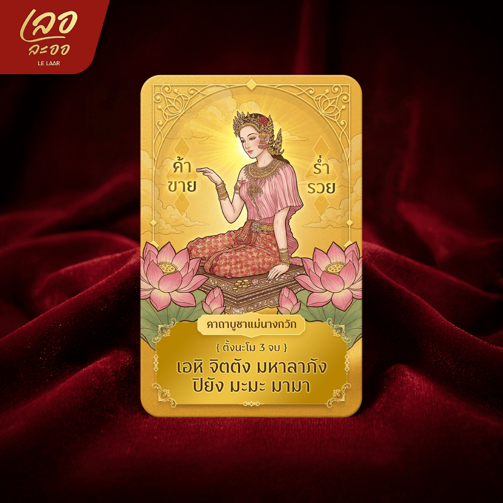 ของแถม แผ่นนางกวัก เรียกทรัพย์