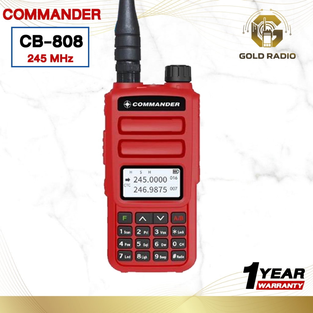COMMANDER CB-808 / AR-908 เครื่องวิทยุ จดใบอนุญาตได้